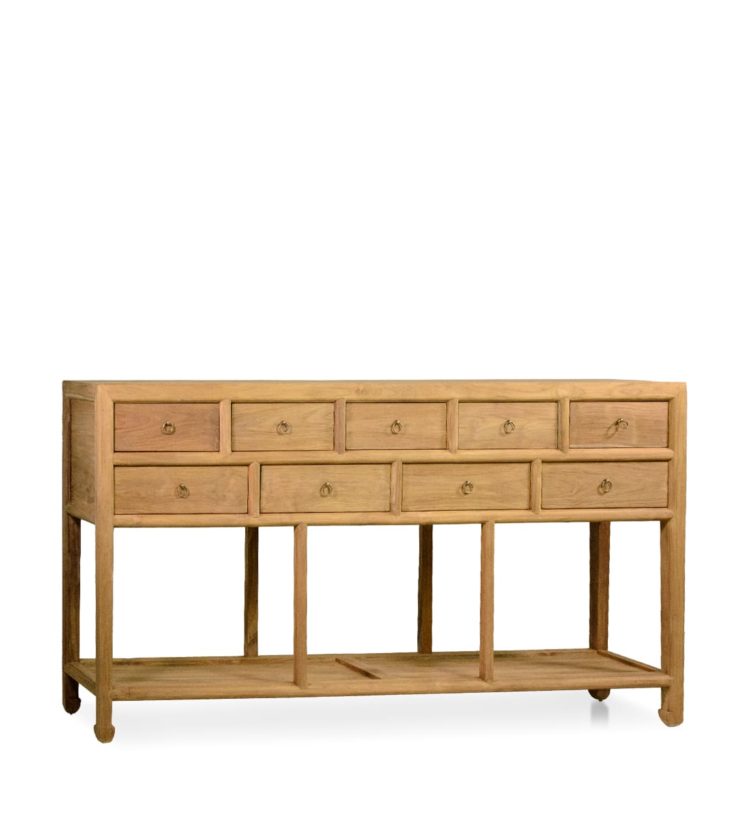 9 DRAWERS 1 SHELF TEAK SIDEBOARD