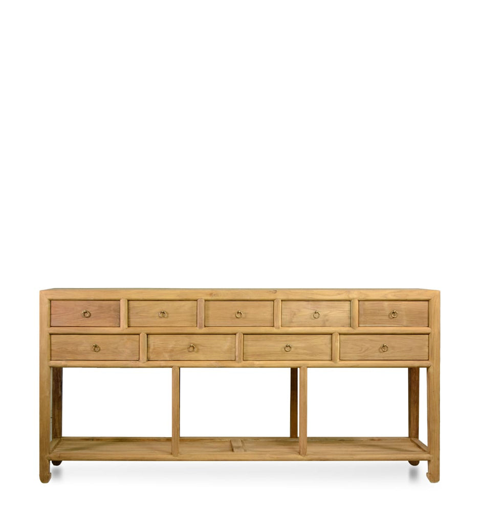 9 DRAWERS 1 SHELF TEAK SIDEBOARD