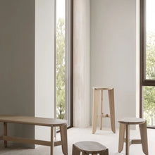 Carica l&#39;immagine nel visualizzatore di Gallery, Bar stool -ELI- color wood, height 75 cm