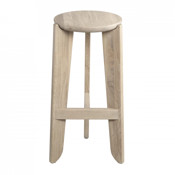 Bar stool -ELI- color wood, height 75 cm