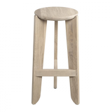 Bar stool -ELI- color wood, height 75 cm