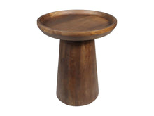 Load image into Gallery viewer, Round Side Table Drum-45x45x50-Brown-Mango