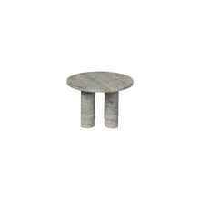 Load image into Gallery viewer, Side Table -VOLOS- Travertine Silver Size S Round