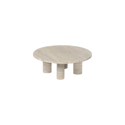 Coffee Table -VOLOS- Travertine Size L Round