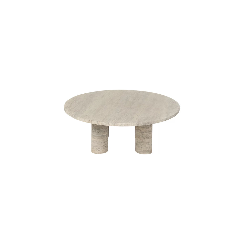 Coffee Table -VOLOS- Travertine Size L Round