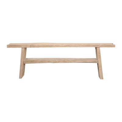 Console table wood natural 246x32x82