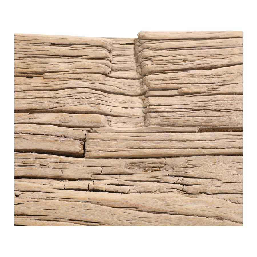 Console table wood natural 246x32x82