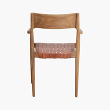 Load image into Gallery viewer, Dining armchair natural leather