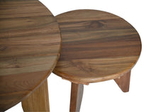 Laden Sie das Bild in den Galerie-Viewer, Round Coffee Table S/2-Ø40X35/Ø70X45-Natural-Teak