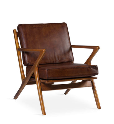 LEATHER CUSHION ARMCHAIR