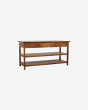 Charger l&#39;image dans la galerie, CASPIAN DISPLAY TABLE WOODEN W/DRAWERS