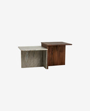 Cargar imagen en el visor de la galería, ODRA LOW TABLES WOOD/MARBLE