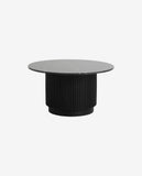 ERIE ROUND COFFEE TABLE BLACK MARBLE TO