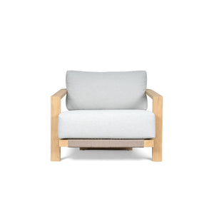 Lounge ArmChair Moss-94x86x65-Natural/White-Teak