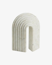Carica l&#39;immagine nel visualizzatore di Gallery, FERRO BOOKENDS WHITE MARBLE