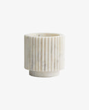 LOON POT, WHITE MARBLE
