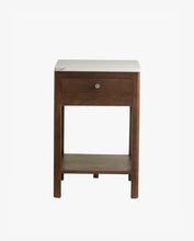 Load image into Gallery viewer, BILLE night stand wood/marble