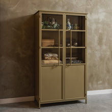 Laden Sie das Bild in den Galerie-Viewer, EXHIBIT DISPLAY CASE METAL KHAKI
