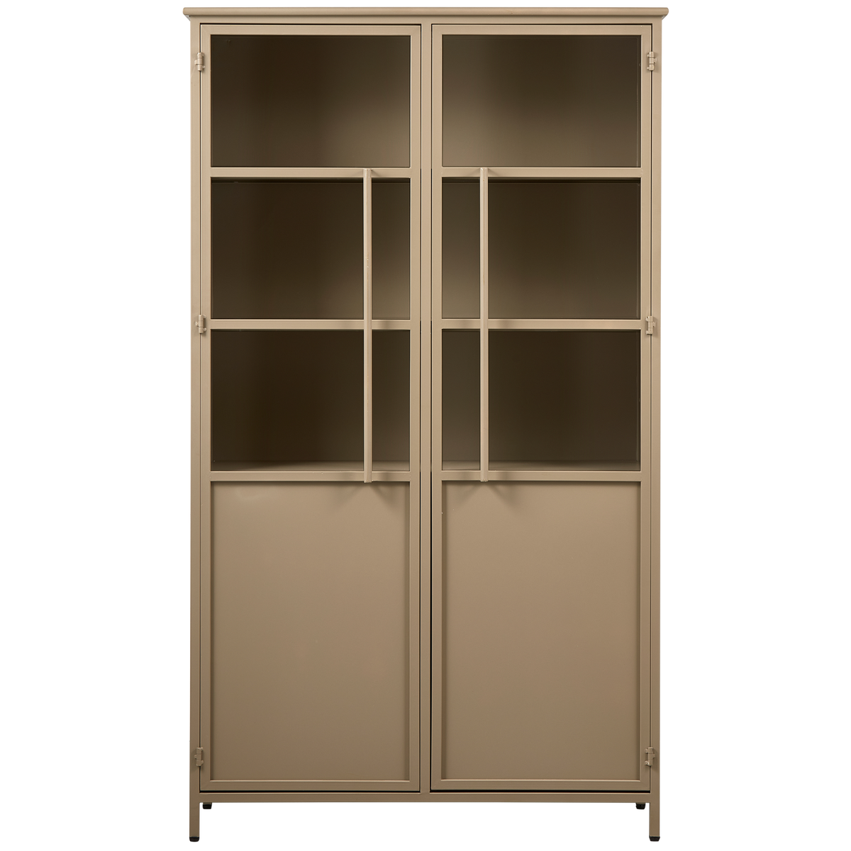 EXHIBIT DISPLAY CASE METAL KHAKI