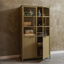 Laden Sie das Bild in den Galerie-Viewer, EXHIBIT DISPLAY CASE METAL KHAKI