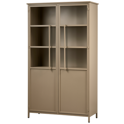EXHIBIT DISPLAY CASE METAL KHAKI