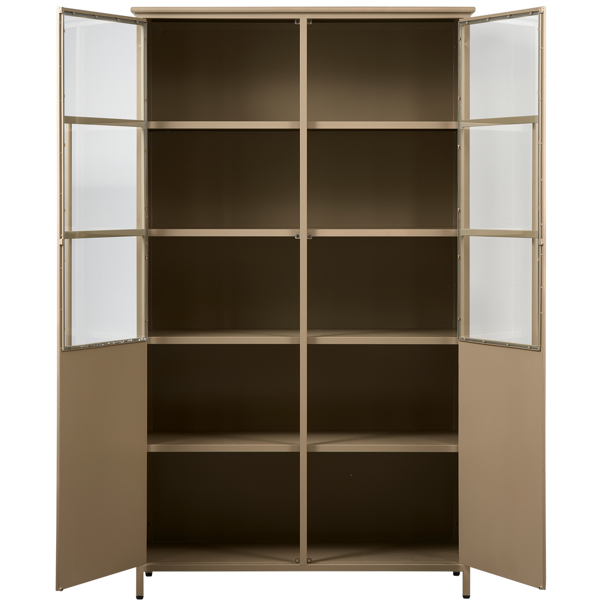 EXHIBIT DISPLAY CASE METAL KHAKI