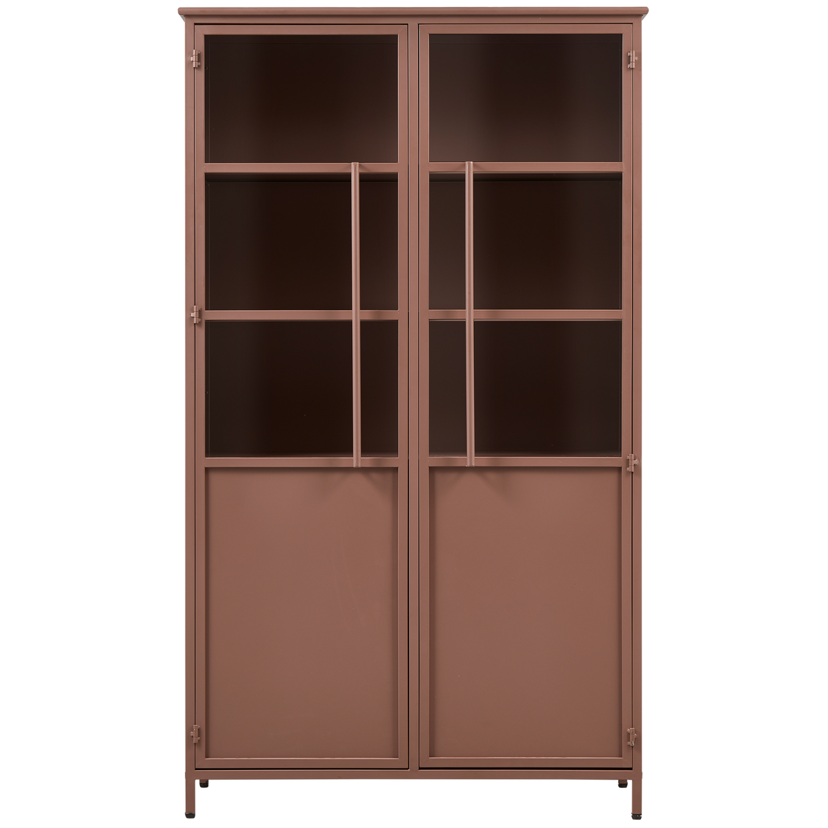 EXHIBIT DISPLAY CASE METAL TAN