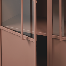 Laden Sie das Bild in den Galerie-Viewer, EXHIBIT DISPLAY CASE METAL TAN