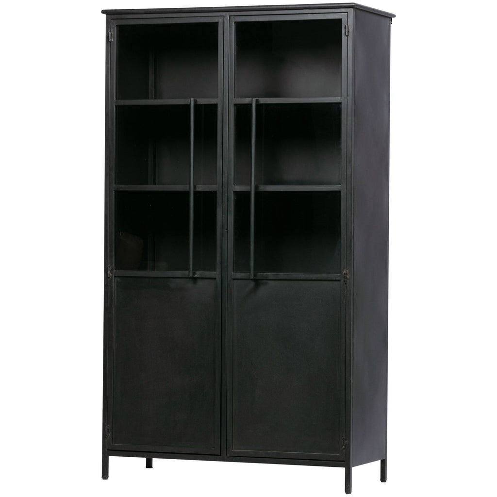 EXHIBIT DISPLAY CASE METAL BLACK