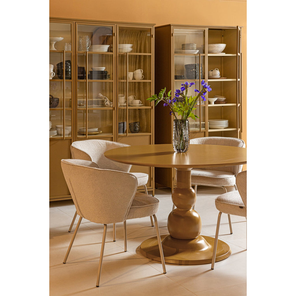 EXHIBIT XL 3-DOORS DISPLAY CASE METAL HONEY YELLOW