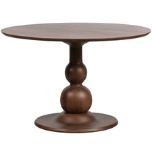 Charger l'image dans la galerie, BLANCO DINING TABLE O120CM MANGO WOOD WALNUT