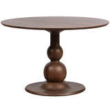 BLANCO DINING TABLE O120CM MANGO WOOD WALNUT