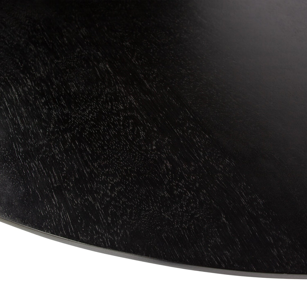 BLANCO DINING TABLE O120CM MANGO WOOD BLACK