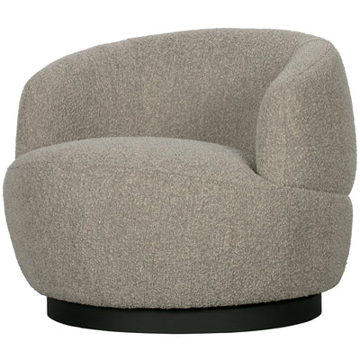WOOLLY SWIVEL ARMCHAIR NATURAL MIX