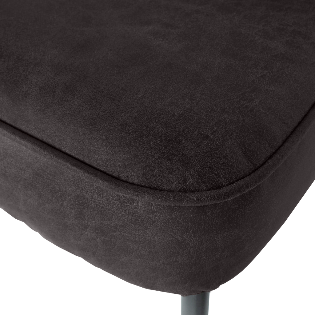 VOGUE DINING BENCH ECO LEATHER BLACK