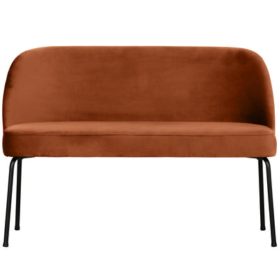 VOGUE DINING BENCH VELVET RUST