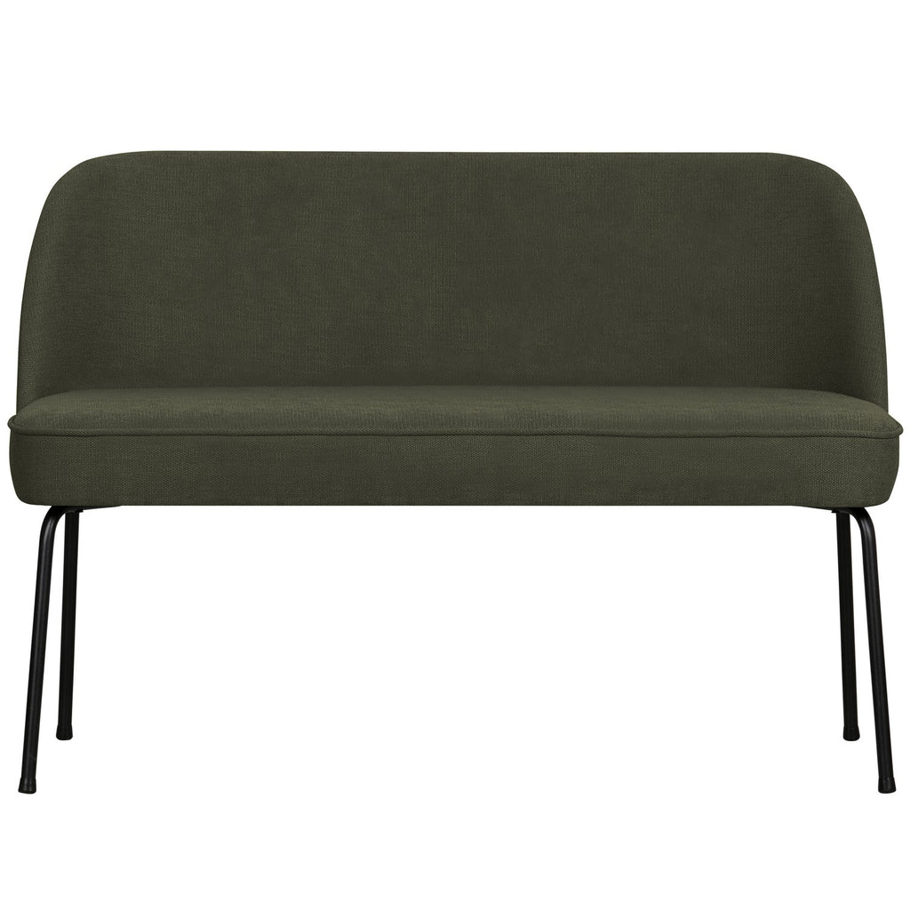 VOGUE DINING BENCH WOVEN FABRIC WARM GREEN