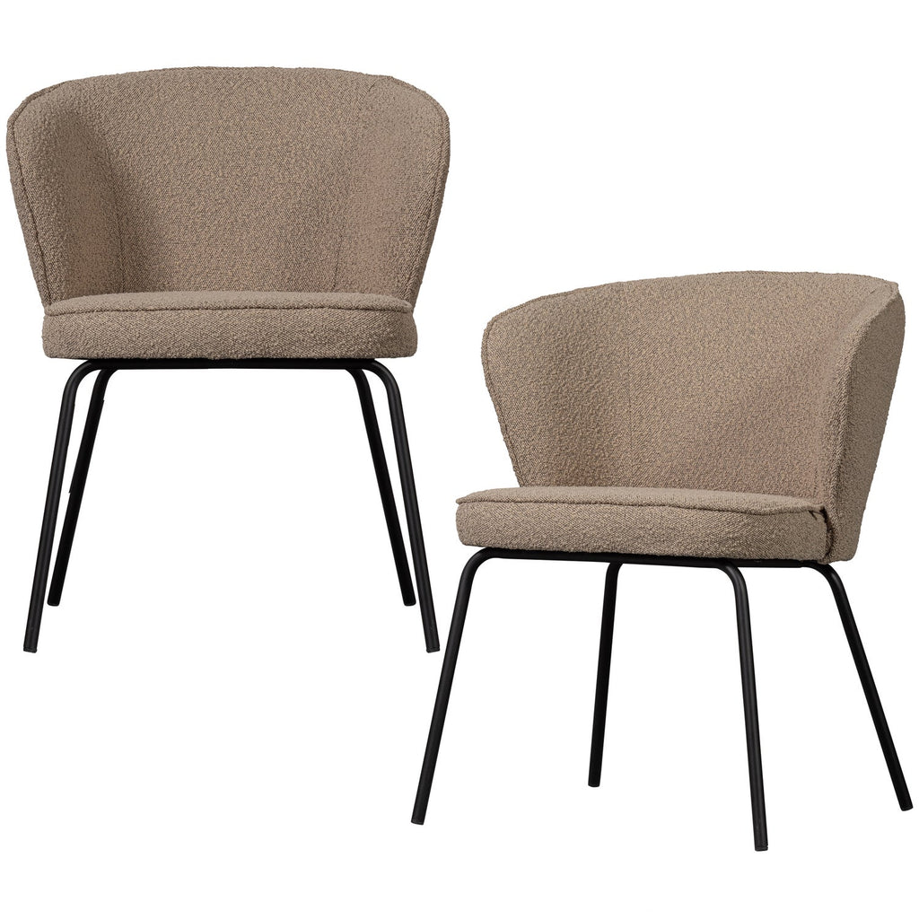 ADMIT DINING CHAIR BOUCLE BEIGE