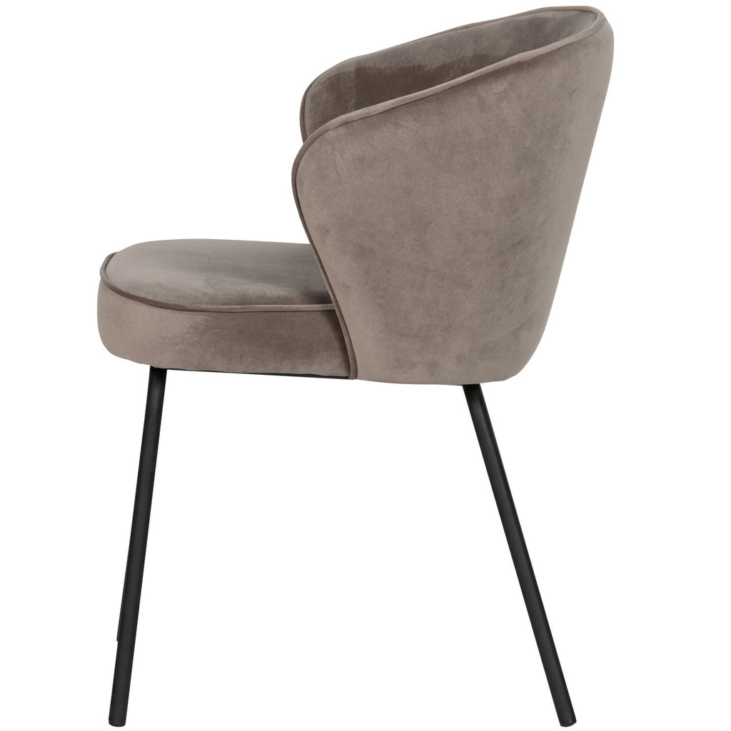 ADMIT DINING CHAIR VELVET KHAKI