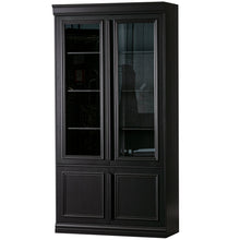 Laden Sie das Bild in den Galerie-Viewer, ORGANIZE GLASS-DOOR DISPLAY CASE 44CM PINE MATT BLACK [fsc]