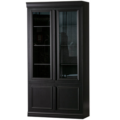 ORGANIZE GLASS-DOOR DISPLAY CASE 44CM PINE MATT BLACK [fsc]