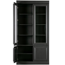 Laden Sie das Bild in den Galerie-Viewer, ORGANIZE GLASS-DOOR DISPLAY CASE 44CM PINE MATT BLACK [fsc]