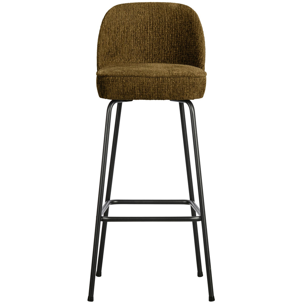 VOGUE BARSTOOL 80CM STRUCTURE VELVET BRASS