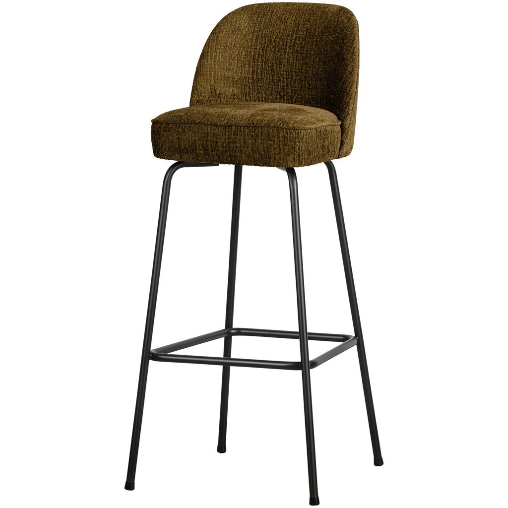VOGUE BARSTOOL 80CM STRUCTURE VELVET BRASS