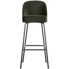Load image into Gallery viewer, VOGUE BARSTOOL 80CM VELVET DARK GREEN