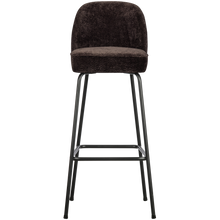 Load image into Gallery viewer, VOGUE BARSTOOL 80CM 3D CHENILLE DARK BROWN