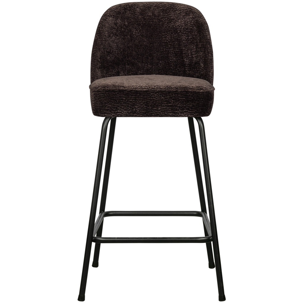 VOGUE BARSTOOL 65CM 3D CHENILLE DARK BROWN