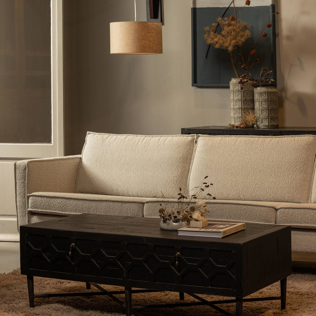 RODEO SOFA 3-SEATER BOUCLE NATURAL