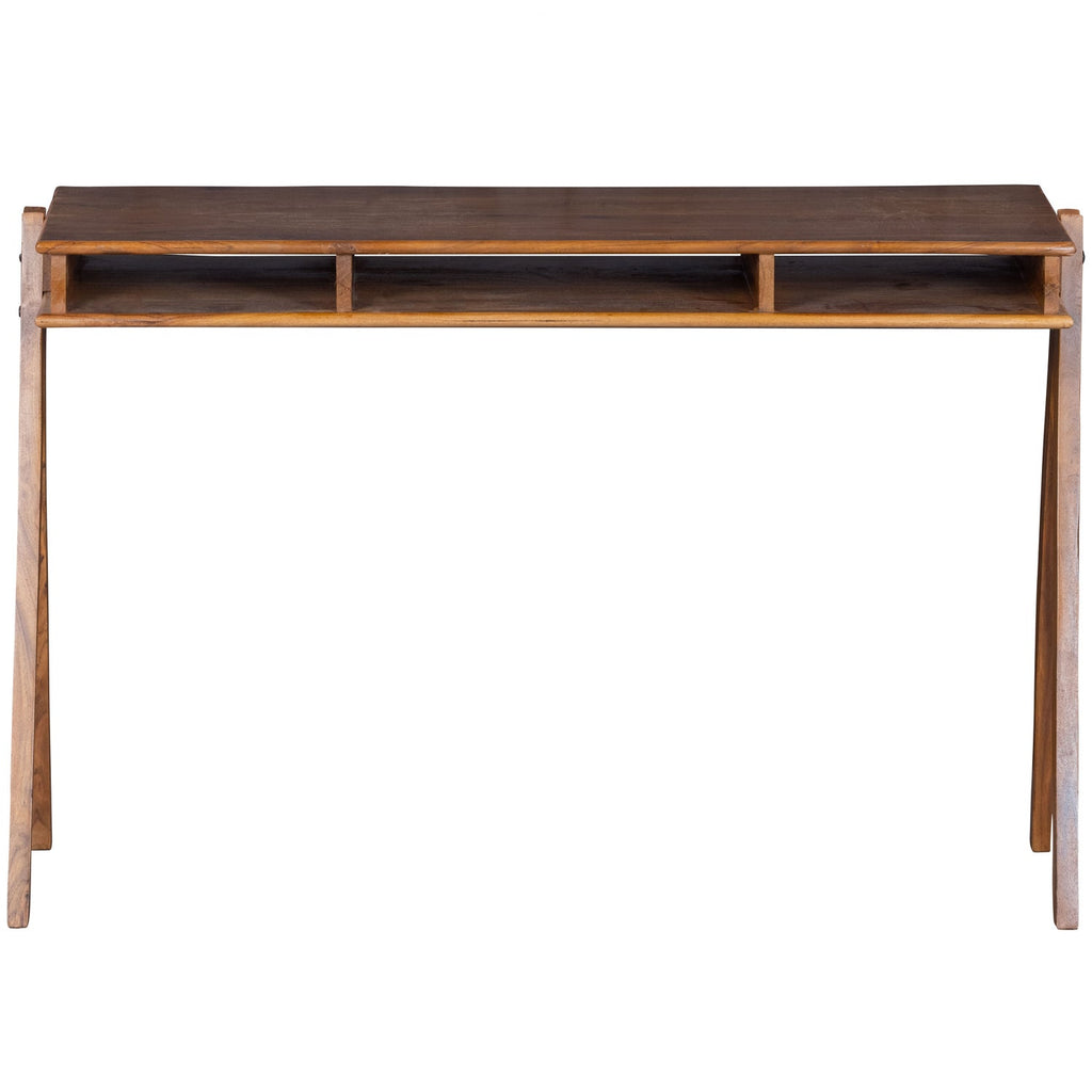 COMPARTMENT DESK ACACIA WOOD BROWN