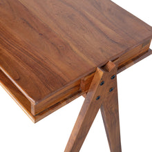 Load image into Gallery viewer, COMPARTMENT DESK ACACIA WOOD BROWN